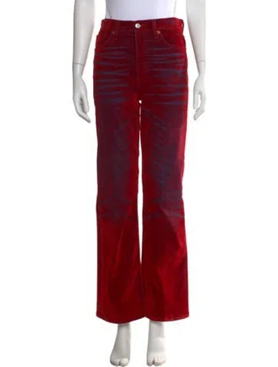 Pre-owned Re/done Tie-dye Print Flared Pants In Neutral