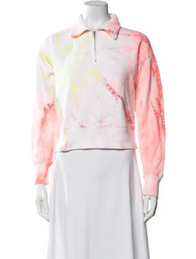 Pre-owned Re/done Tie-dye Print Long Sleeve Sweatshirt In Neutrals