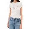 Re/done Tiny Tee Together Vintagewhite In White