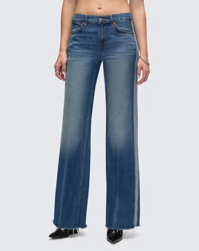 Re/done Track Californian Jeans In Viper Blue