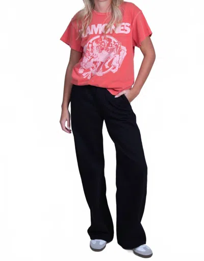 Re/done Trouser Wide Leg Jean In Black