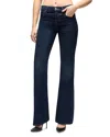 Re/done Twisted Mid Rise Bootcut Jeans In Dark Lady Blue In Blue