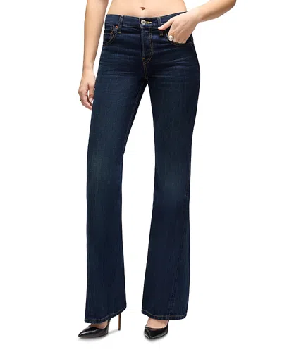 RE/DONE RE/DONE TWISTED MID RISE BOOTCUT JEANS IN DARK LADY BLUE