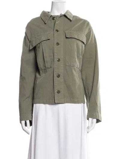 Pre-owned Re/done Utility Jacket In Green