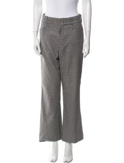 Pre-owned Re/done Virgin Wool Straight Leg Pants In White