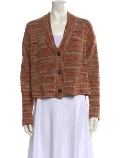 Pre-owned Re/done Virgin Wool Striped Sweater In Brown