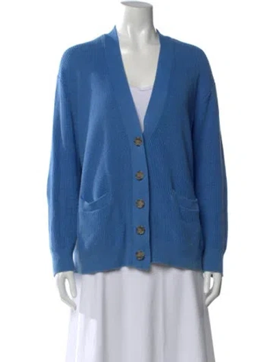 Pre-owned Re/done V-neck Sweater In Blue