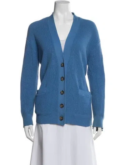 Pre-owned Re/done V-neck Sweater In Blue