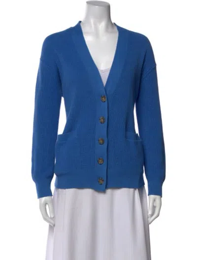 Pre-owned Re/done V-neck Sweater In Blue