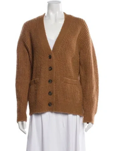 Pre-owned Re/done V-neck Sweater In Brown