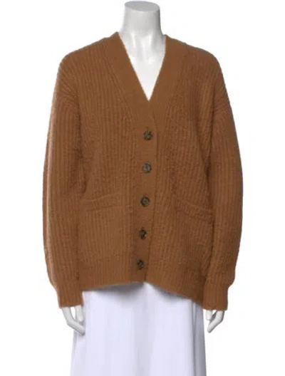 Pre-owned Re/done V-neck Sweater In Brown