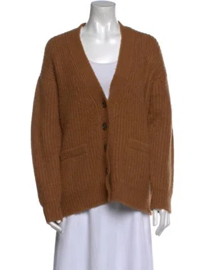 Pre-owned Re/done V-neck Sweater In Brown