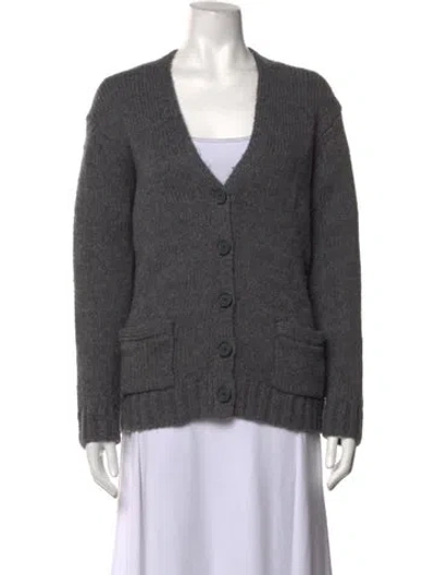 Pre-owned Re/done V-neck Sweater In Grey