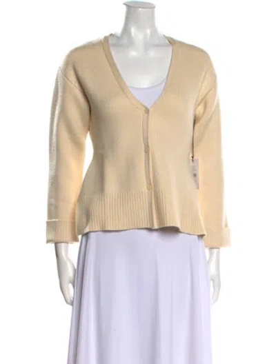 Pre-owned Re/done V-neck Sweater In Neutral