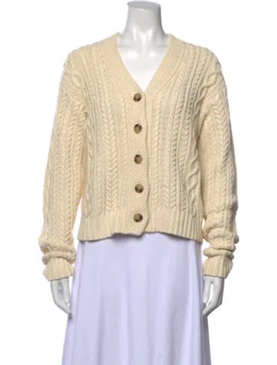 Pre-owned Re/done V-neck Sweater In Neutrals
