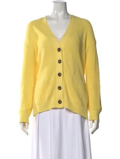 Pre-owned Re/done V-neck Sweater In Yellow