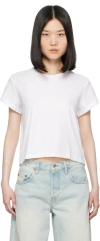 Re/done White Hanes Edition 1950s Boxy T-shirt In Optic White