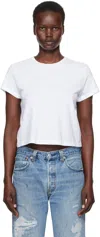 Re/done White Hanes Edition 1950s Boxy T-shirt In Optic White