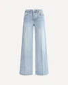 Re/done Mid-rise Wide-leg Jeans In Blue