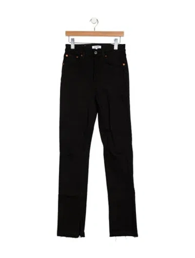 Pre-owned Re/done Wide Leg Pants In Black