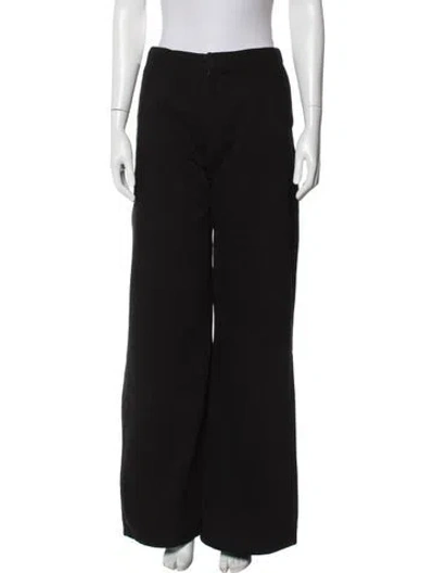 Pre-owned Re/done Wide Leg Pants In Black