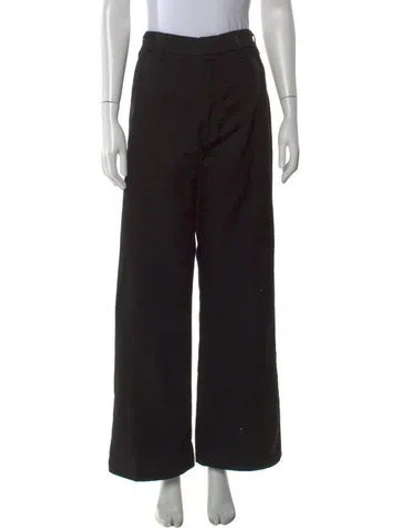 Pre-owned Re/done Wide Leg Pants In Black