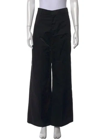 Pre-owned Re/done Wide Leg Pants In Black