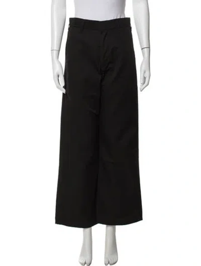Pre-owned Re/done Wide Leg Pants In Black