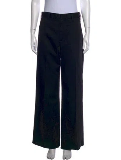 Pre-owned Re/done Wide Leg Pants In Black