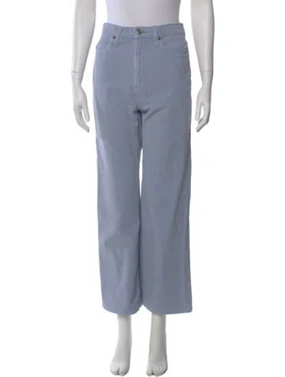 Pre-owned Re/done Wide Leg Pants In Blue