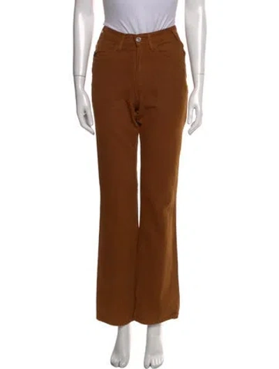 Pre-owned Re/done Wide Leg Pants In Brown