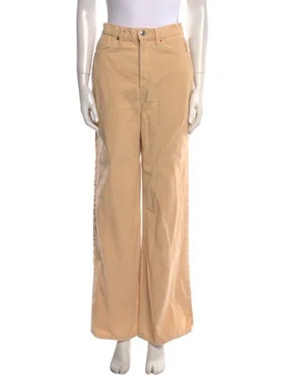 Pre-owned Re/done Wide Leg Pants In Brown