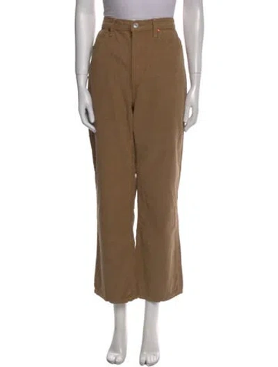 Pre-owned Re/done Wide Leg Pants In Brown