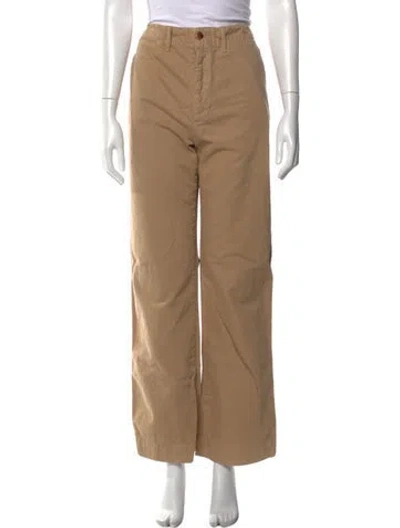 Pre-owned Re/done Wide Leg Pants In Brown