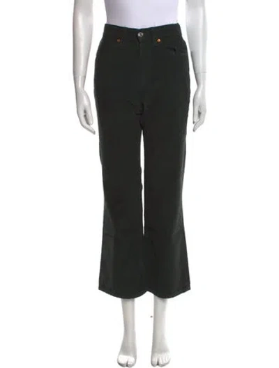 Pre-owned Re/done Wide Leg Pants In Green