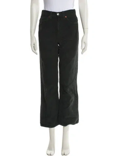 Pre-owned Re/done Wide Leg Pants In Green