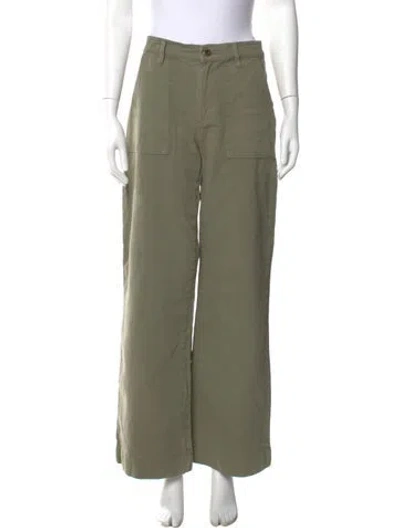 Pre-owned Re/done Wide Leg Pants In Green