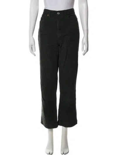 Pre-owned Re/done Wide Leg Pants In Green