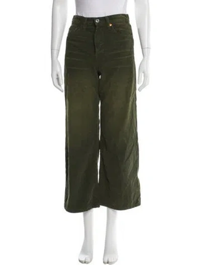 Pre-owned Re/done Wide Leg Pants In Green