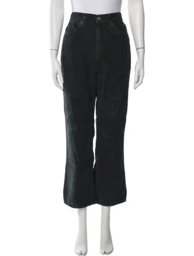Pre-owned Re/done Wide Leg Pants In Green