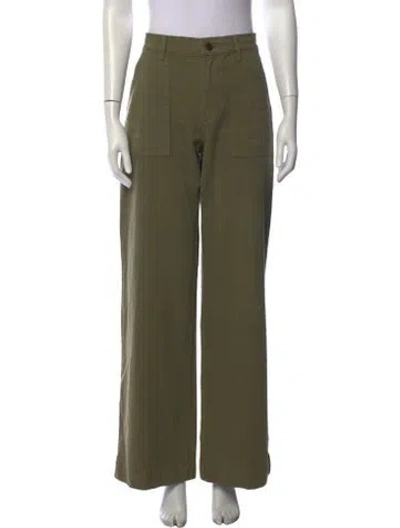 Pre-owned Re/done Wide Leg Pants In Green