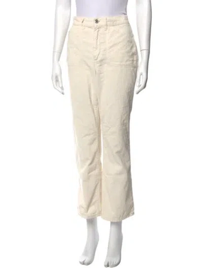 Pre-owned Re/done Wide Leg Pants In Neutral