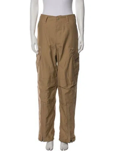 Pre-owned Re/done Wide Leg Pants In Neutral