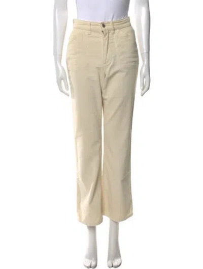Pre-owned Re/done Wide Leg Pants In Neutral