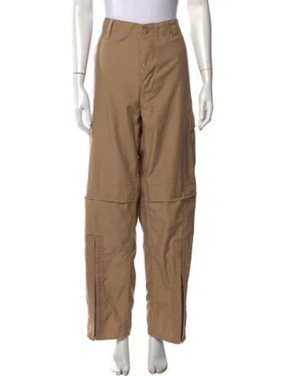 Pre-owned Re/done Wide Leg Pants In Neutral