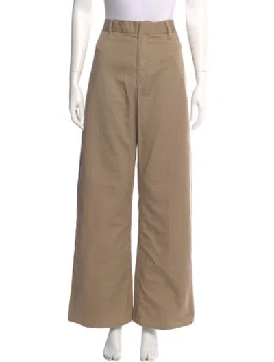 Pre-owned Re/done Wide Leg Pants In Neutrals