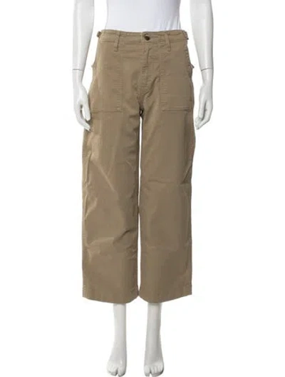 Pre-owned Re/done Wide Leg Pants In Neutrals