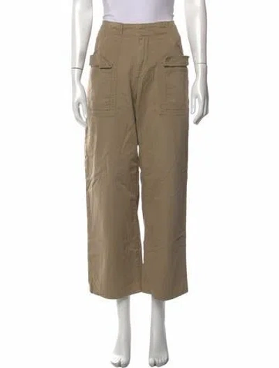 Pre-owned Re/done Wide Leg Pants In Neutrals