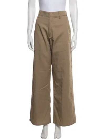 Pre-owned Re/done Wide Leg Pants In Neutrals