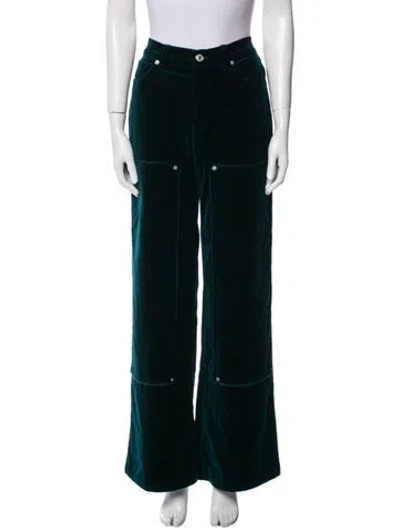 Pre-owned Re/done Wide Leg Pants W/ Tags In Green